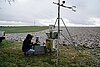 Borbala Szeles collect data from the mobile eddy covariance stations